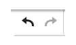 Undo / redo actions in the editor toolbar