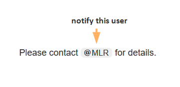 screenshot of a mention