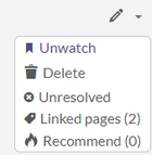 exapanded edit menu of a discussion topic