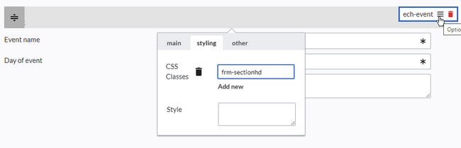 Add a css class
