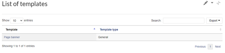 List of templates in the wiki