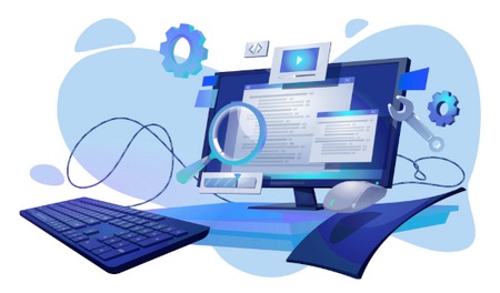 illustration collage admin theme