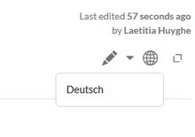 Link between the language versions