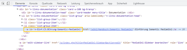 Developer toolbar