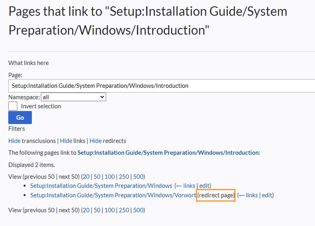 redirect link