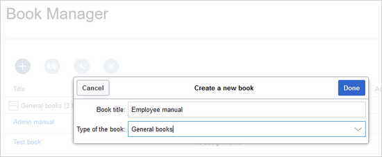 Create a book