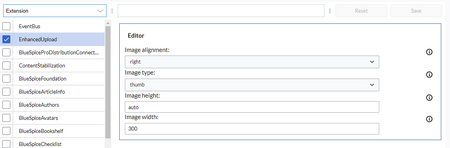 Screenshot of the "Enhanced Upload" configuration