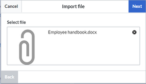 Selected Word file
