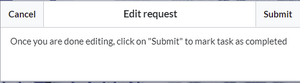 EditRequest dialog