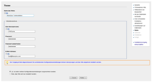 Wiki name and admin account