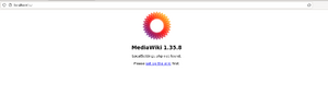 MediaWiki setup page php error