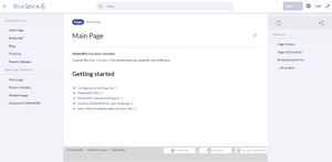 BlueSpice start page