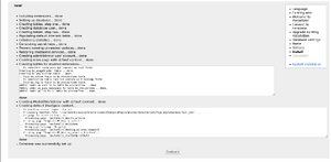 Installation status