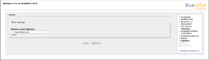Email options