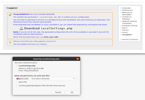 Download localsettings.php