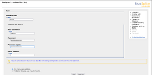 Wiki name and admin account