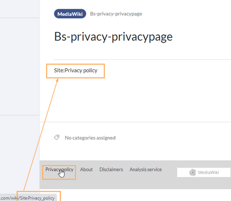 screenshot of the system message