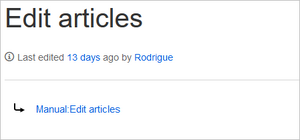 Redirect info on the target page