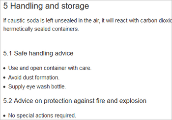 Example of a page with numbered headings