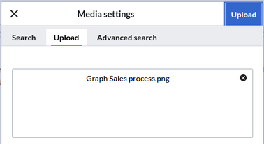 Upload file dialog