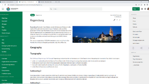 Screenshot of a wiki formatted by FlexiSkin