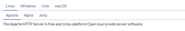 Example of 4 tabs. The sub-tabs of the 1st main tab are open.