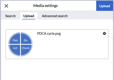 Media settings dialog